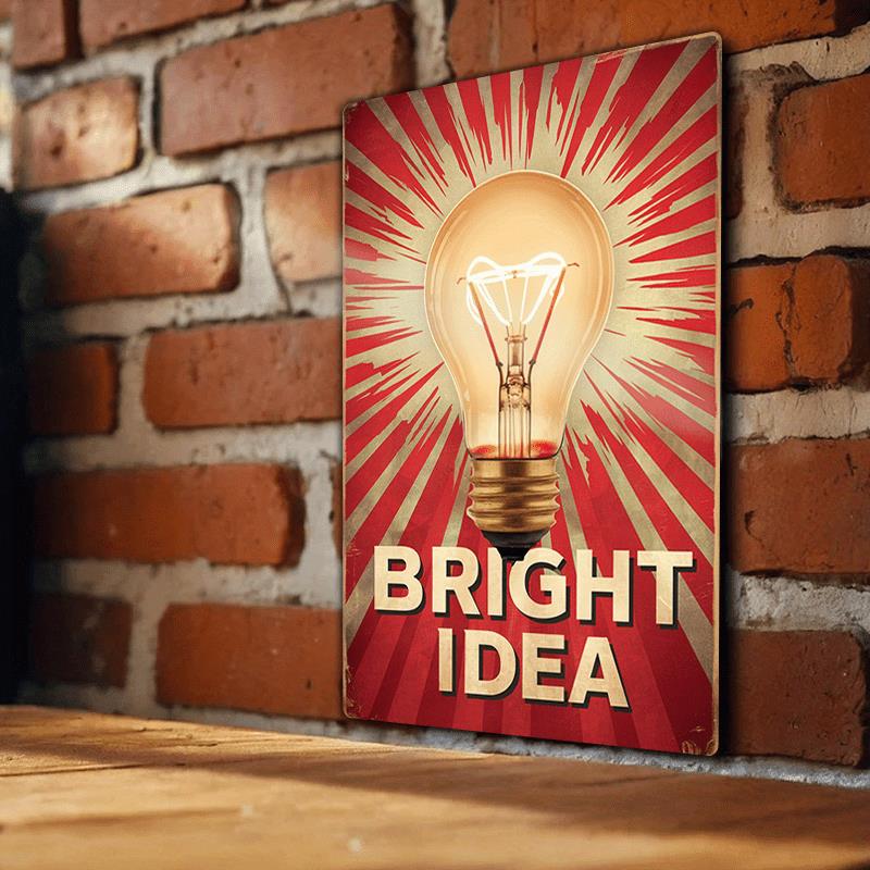 Lighting Home Decor Ideas - Vintage-inspirierte Wandkunst aus Metall – helles