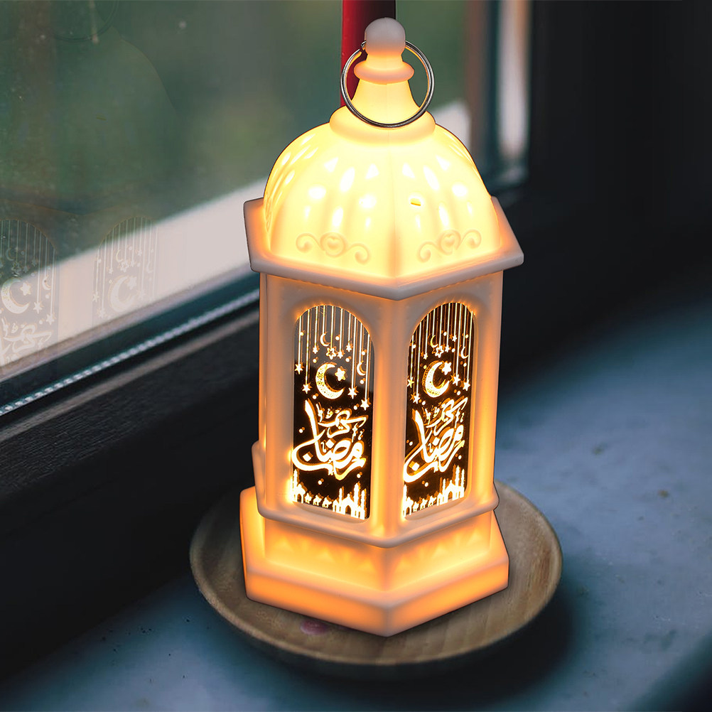 Lighting Design Decor - 2 Stück Retro Mini-Laterne Ramadan-Laterne LED-Licht