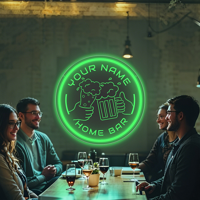 Neon Sign Custom Led - Benutzerdefiniertes LED-Neonschild mit Cheers-Logo – personalisiertes