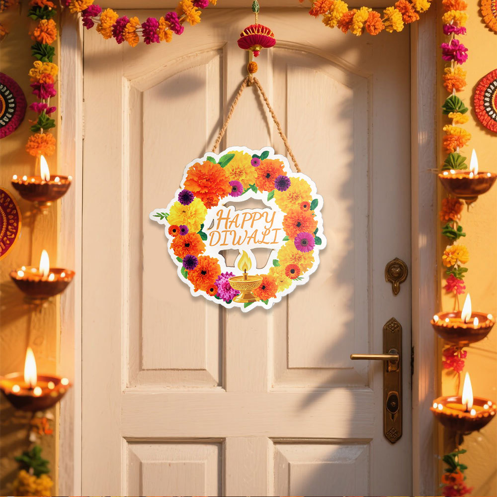 Lighting Decoration For Diwali - Lotus & Peacock Diwali Dekor –