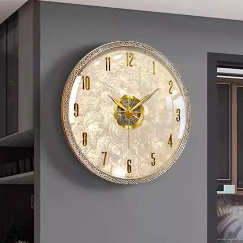 Lighting Home Decor Wall Clocks - Moderne Licht Luxus Wohnzimmer Wanduhr Raum