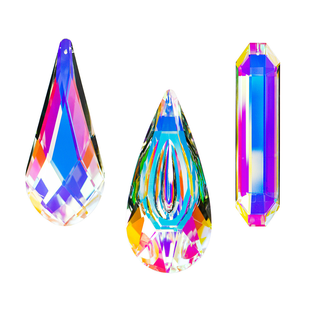 Home Decor Lighting Manufacturer - Glas-Kristall-Prisma-Anhänger, 120 mm, Regenbogen-Lichtreflektor, Heimdekoration, Sonnenfänger,