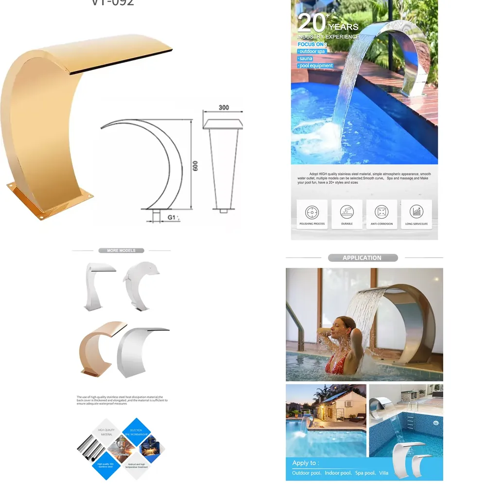 Home Decor Lighting Manufacturer - Pikes Hersteller Innen-/Außenbereich LED-Licht Pool-Wasserfälle für