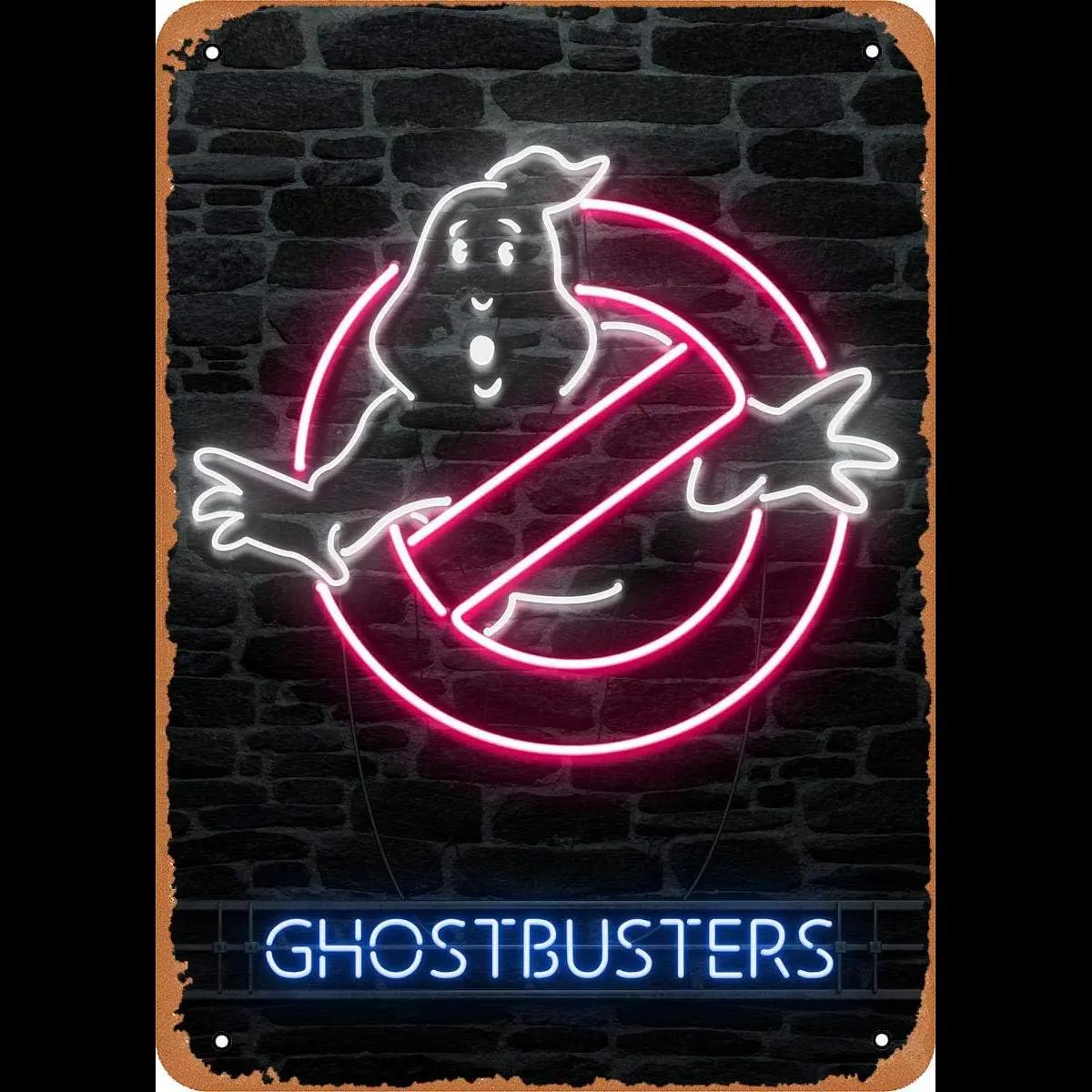 Lighting Home Decor Ideas - Ghostbusters Neonlichter Vintage Metall-Blechschild x Zoll