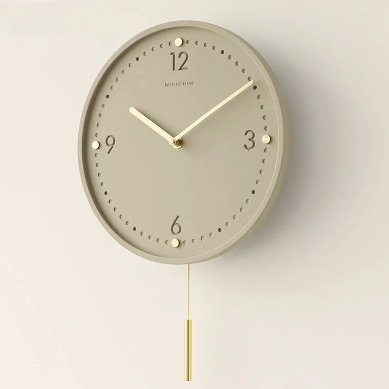 Lighting Home Decor Wall Clocks - Minimalistische Geräuschlose Wanduhren Hochwertige Wanddekoration Luxuriöse
