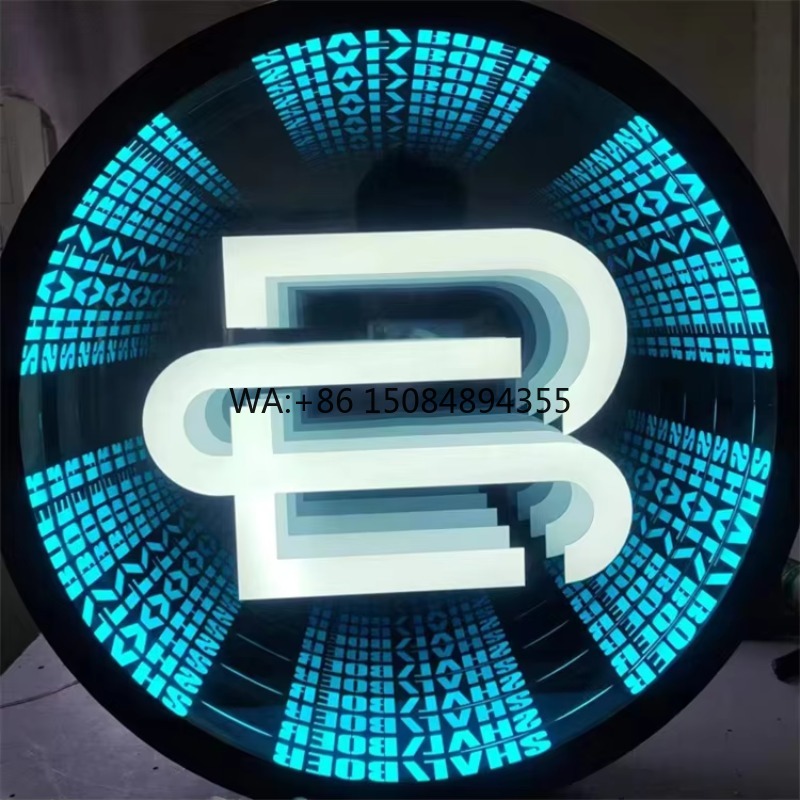 Neon Sign Custom Led - Kostenloses Design Maßgefertigtes Magisches Infinity-Spiegel LED-Neonschild