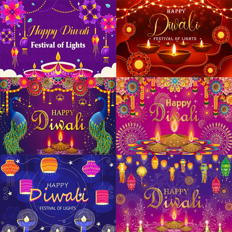 Lighting Decoration For Diwali - VIKAMA Happy Diwali Hintergrund, Festival der