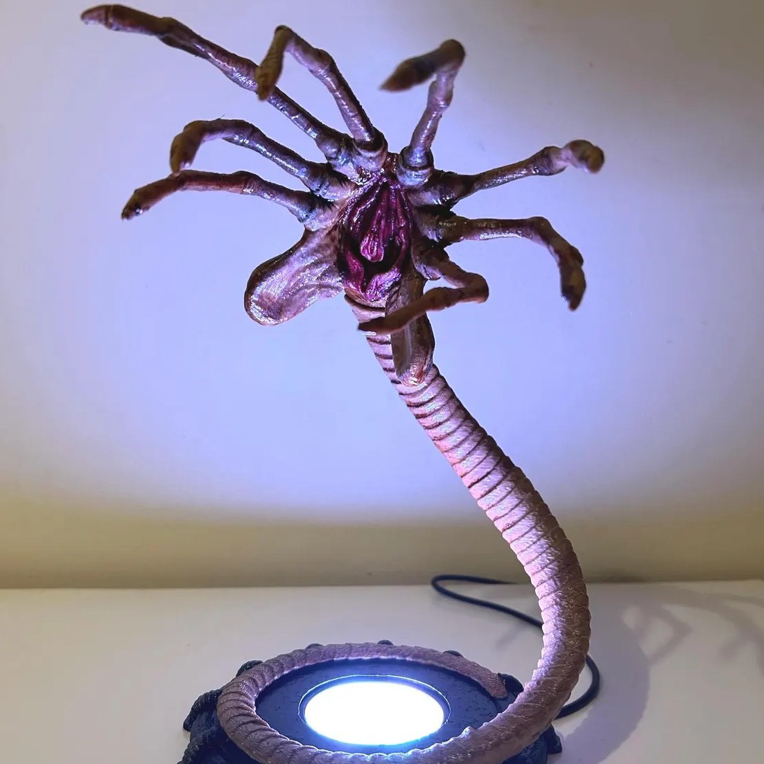 Lighting Decoration Ideas - Alien Facehugger Lampe Nachtlicht, Blinkende Halloween-Kürbis-Dekoration