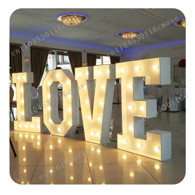 Light Up Letters Marquee - NEUES Dekor „Marry Me Lights“-Festzelt, Buchstabe