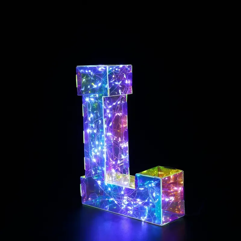 Light Up Letters Marquee - Glamouröse LED-Leuchtbuchstaben & -Zahlen - Batteriebox
