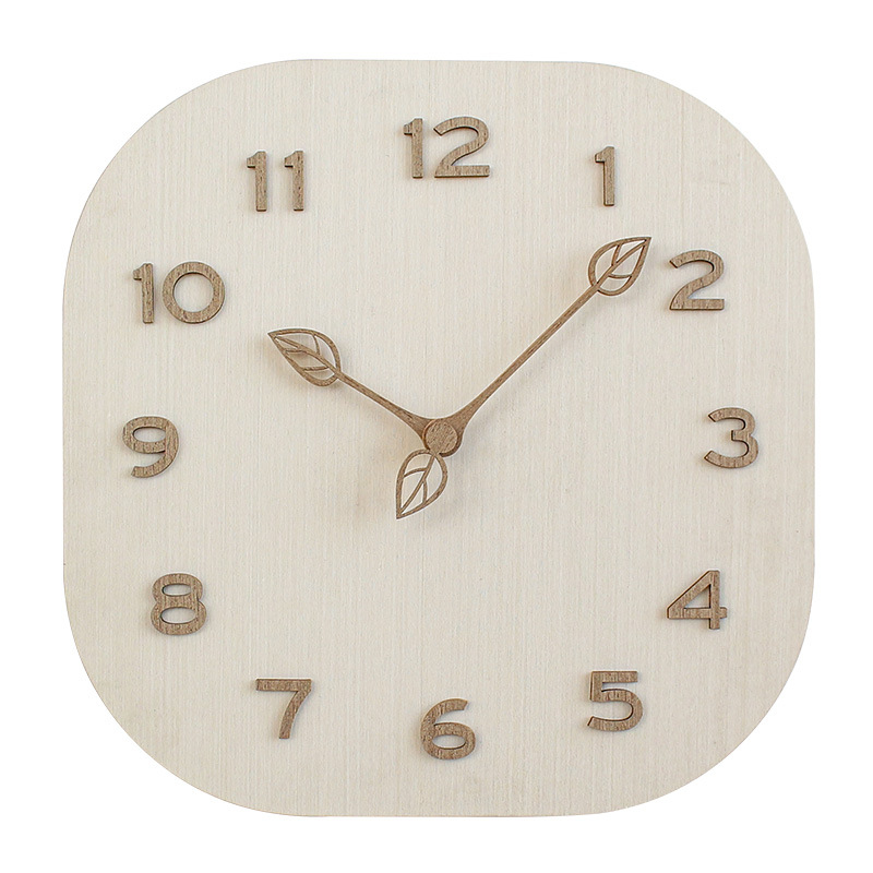 Lighting Home Decor Wall Clocks - Moderne Persönlichkeit Wanduhr Einfache Quadratische Licht