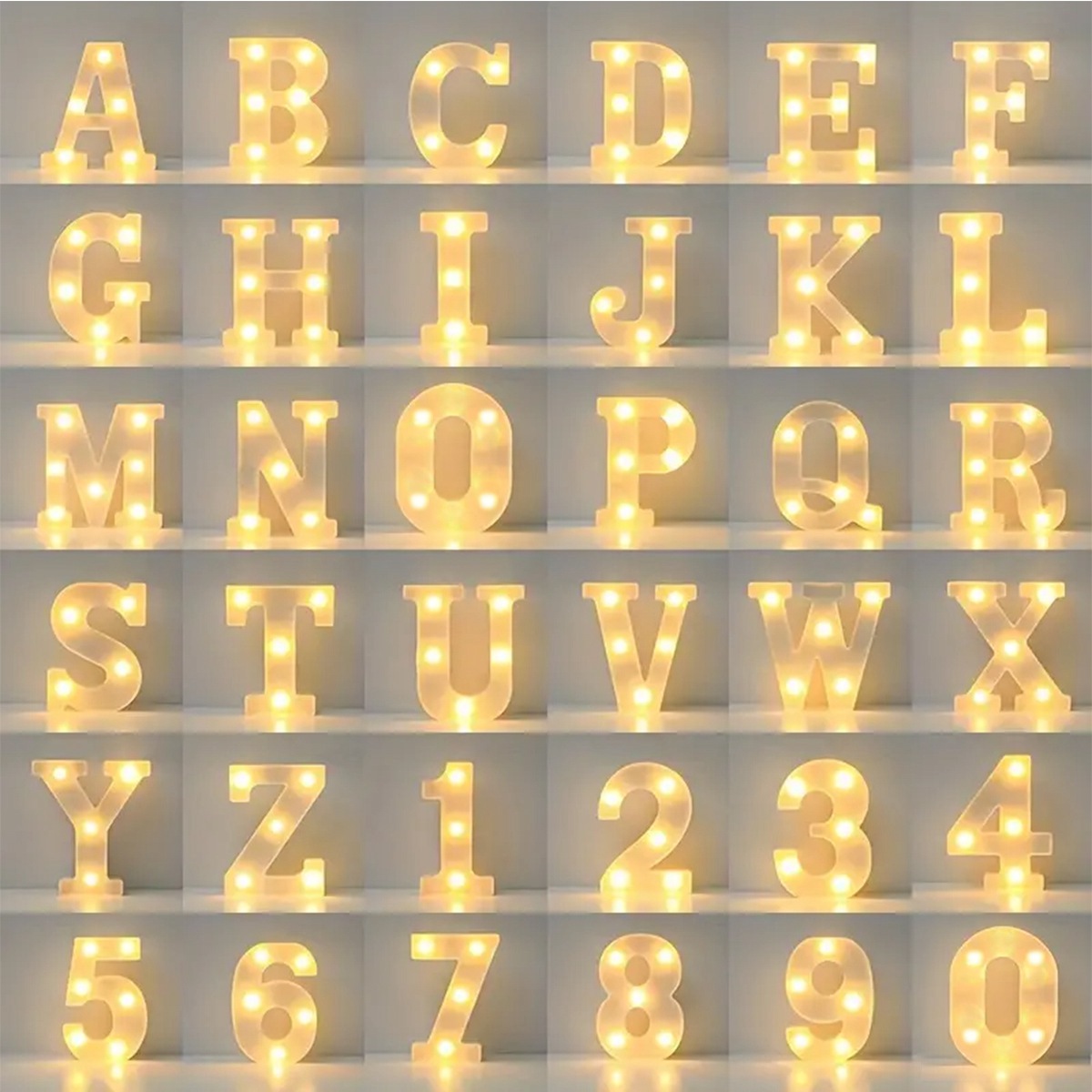 Light Up Letters Marquee - 1 Stück LED-Leuchtbuchstaben-Schild, Nachtlicht für Zuhause,