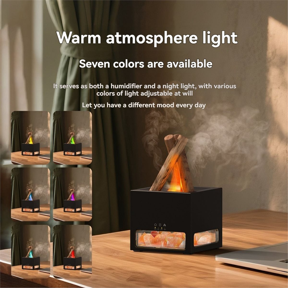 Himalayan Salt Lamp - AA14 2-in-1 Himalaya-Salzlampe & Ätherisches Öl