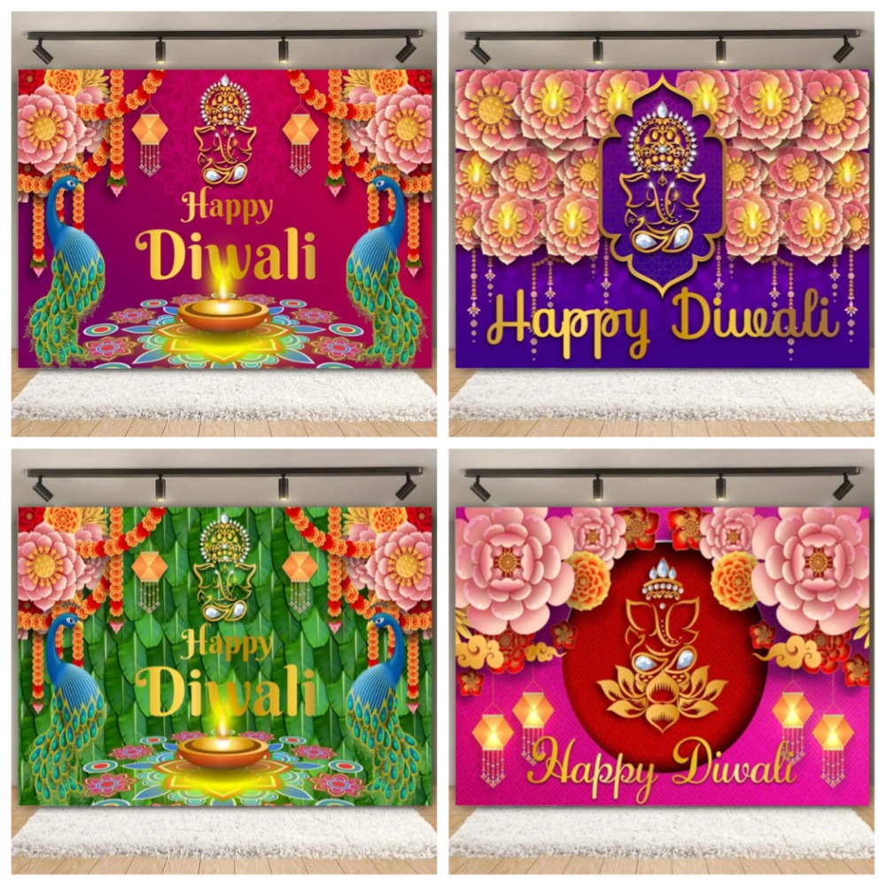 Lighting Decoration For Diwali - Happy Diwali Festival-Hintergrundzubehör, indisches traditionelles Deepavali-Brennlicht,