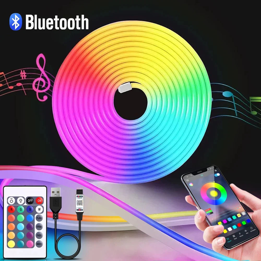 Lighting Decoration Ideas - 1-5 m RGB LED Neon Streifen