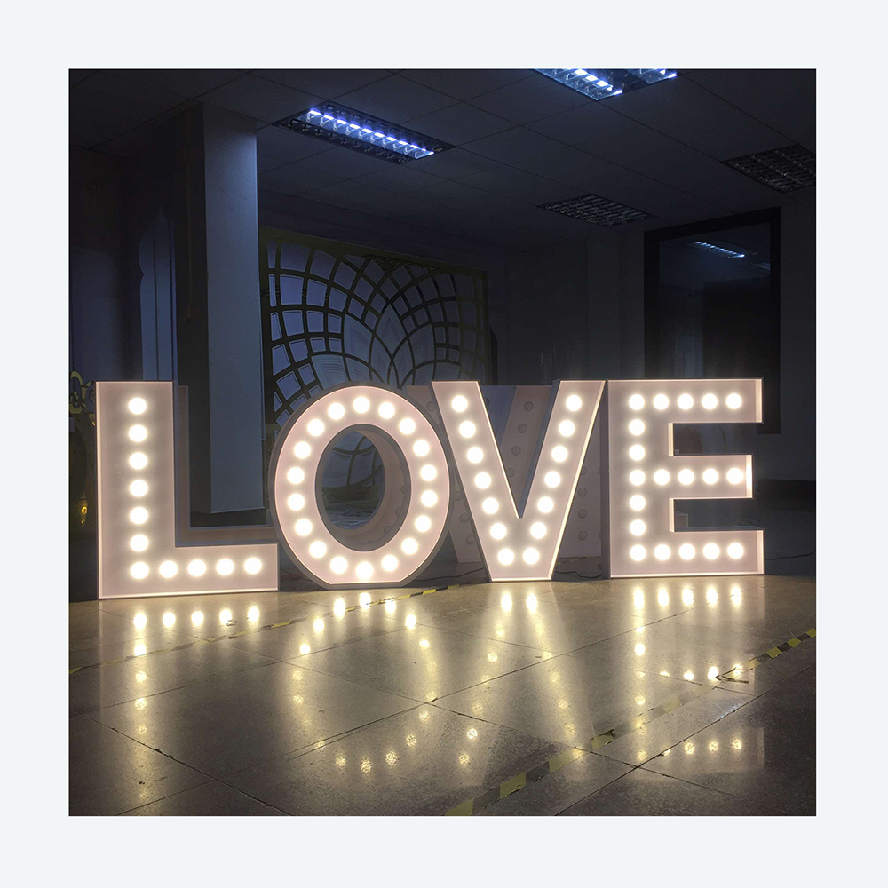 Heiße Verkäufe Unterstützung O – Light Up Letters Marquee Bewertung und Preis