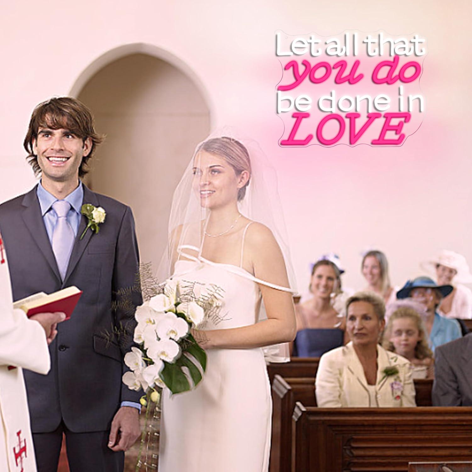 Neonschild 'Let All That You D – Wedding Lighting And Decor Bewertung und Preis