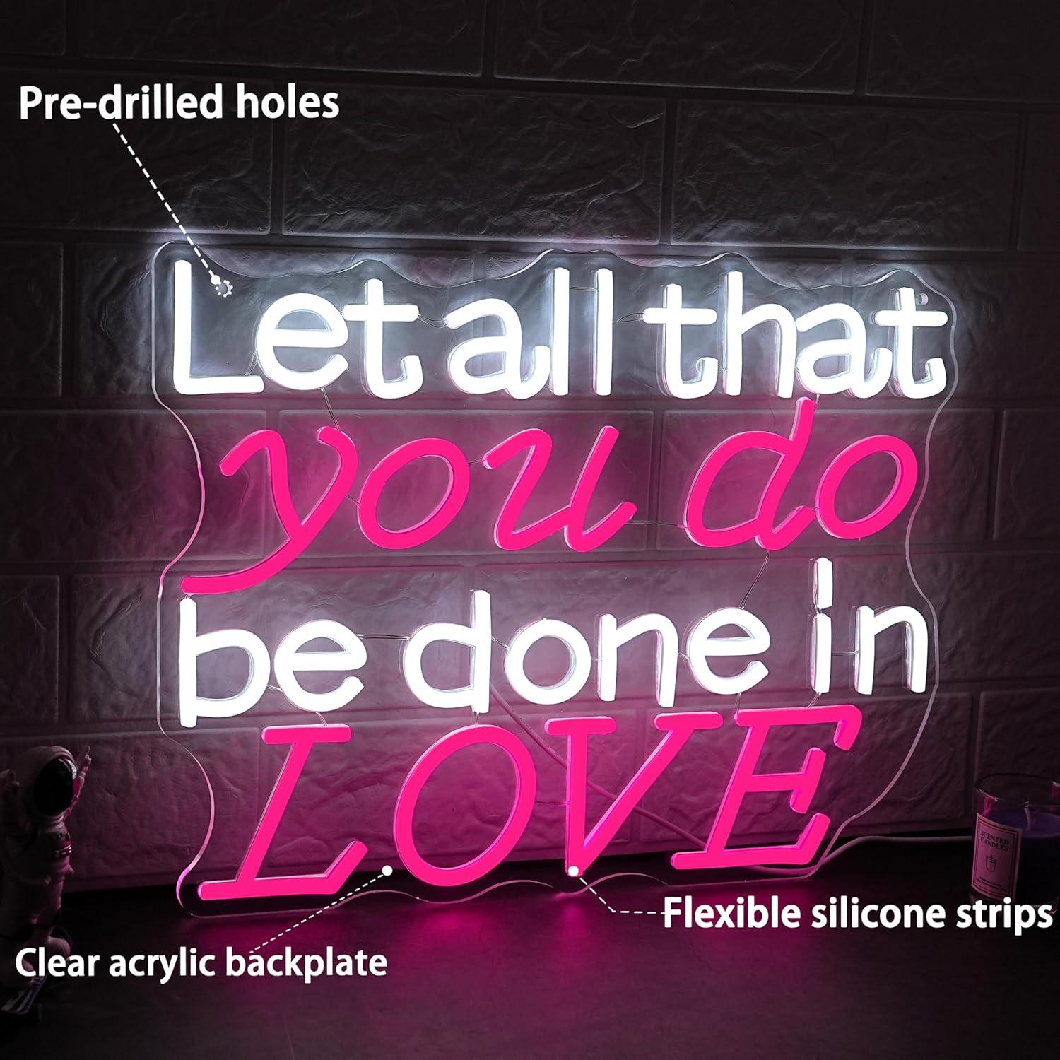Neonschild 'Let All That You D – Wedding Lighting And Decor Bewertung und Preis