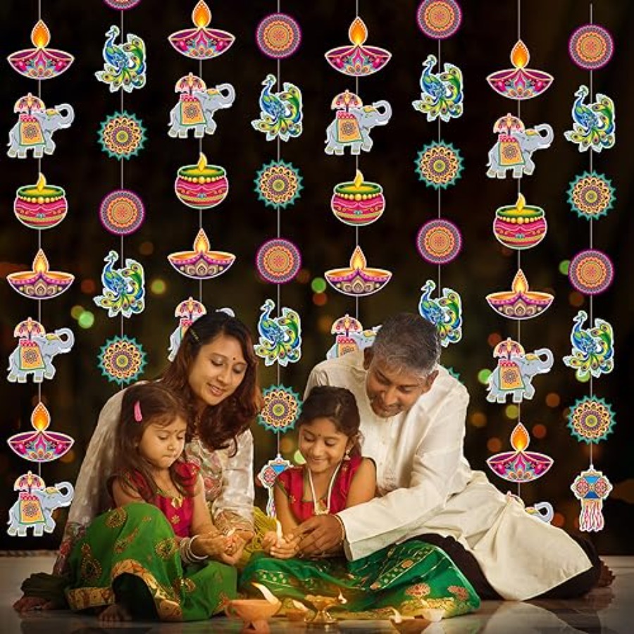 8-teiliges Set Happy Diwali Hä – Lighting Decoration For Diwali Bewertung und Preis