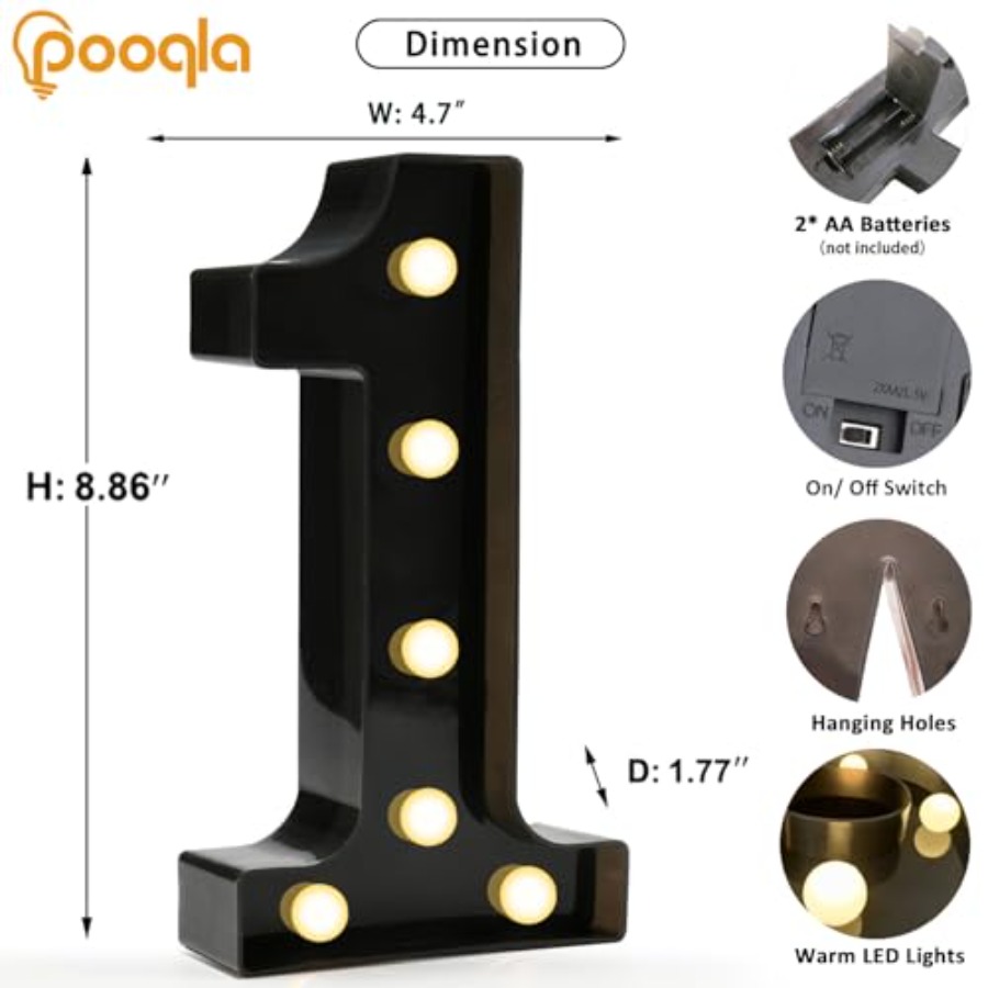 Dekorative LED-Leuchtbuchstabe – Light Up Letters Marquee Bewertung und Preis