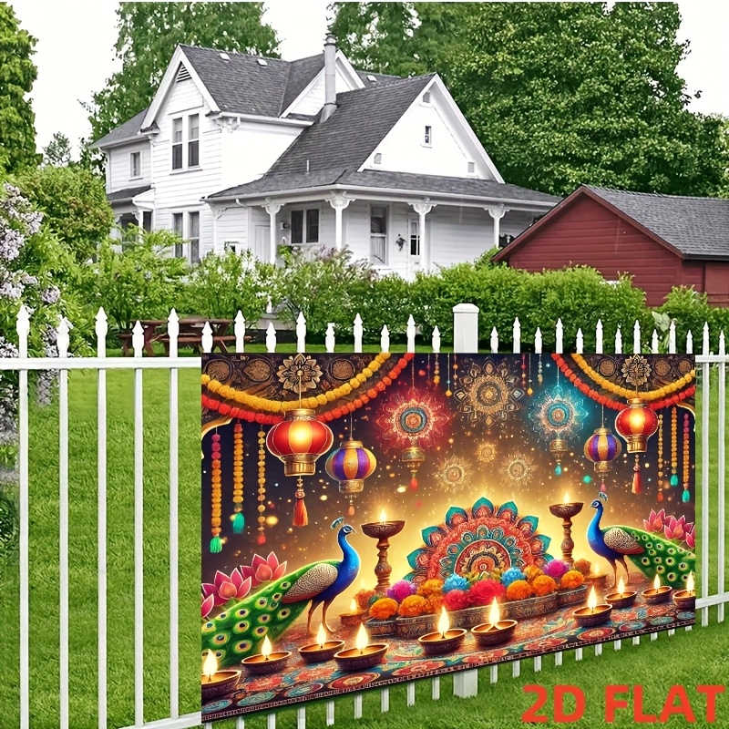Diwali Pfauen-Laternen-Wandtep – Lighting Decor For Diwali Bewertung und Preis