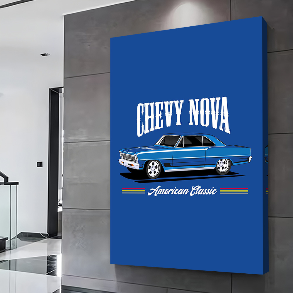 Chevy Nova Classic Cars Druck  – Nova Decor & Lighting Julestjerne Bewertung und Preis