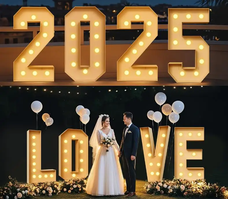 Leuchtende Zahlen mit Weißen L – Light Up Letters Marquee Bewertung und Preis