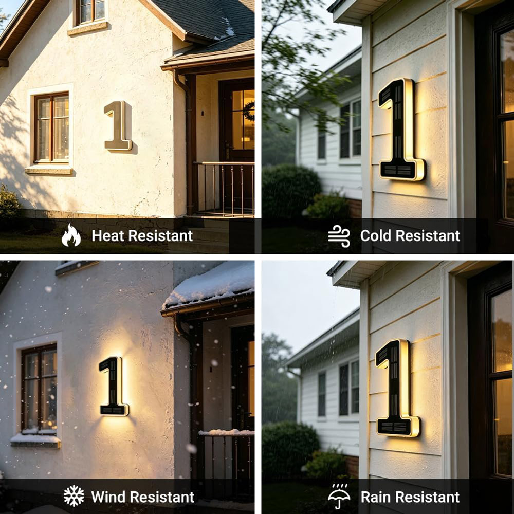 12 cm Solar-Hausnummernleuchte – Decor Lighting Address Bewertung und Preis