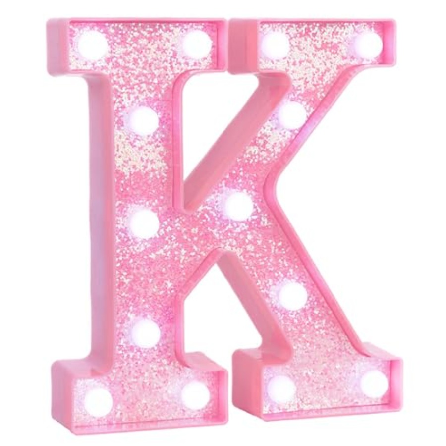Rosa Leuchtbuchstaben, Glitzer – Light Up Letters Marquee Bewertung und Preis
