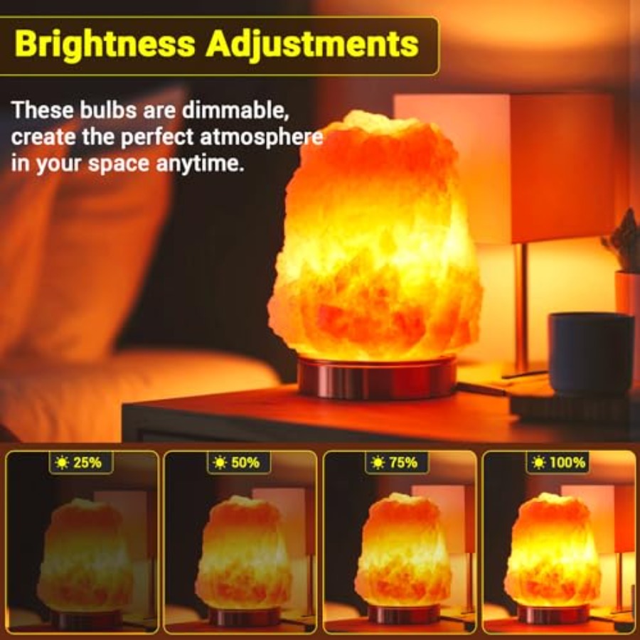 E12 T20 Salzlampen-Glühbirnen  – Himalayan Salt Lamp Bewertung und Preis