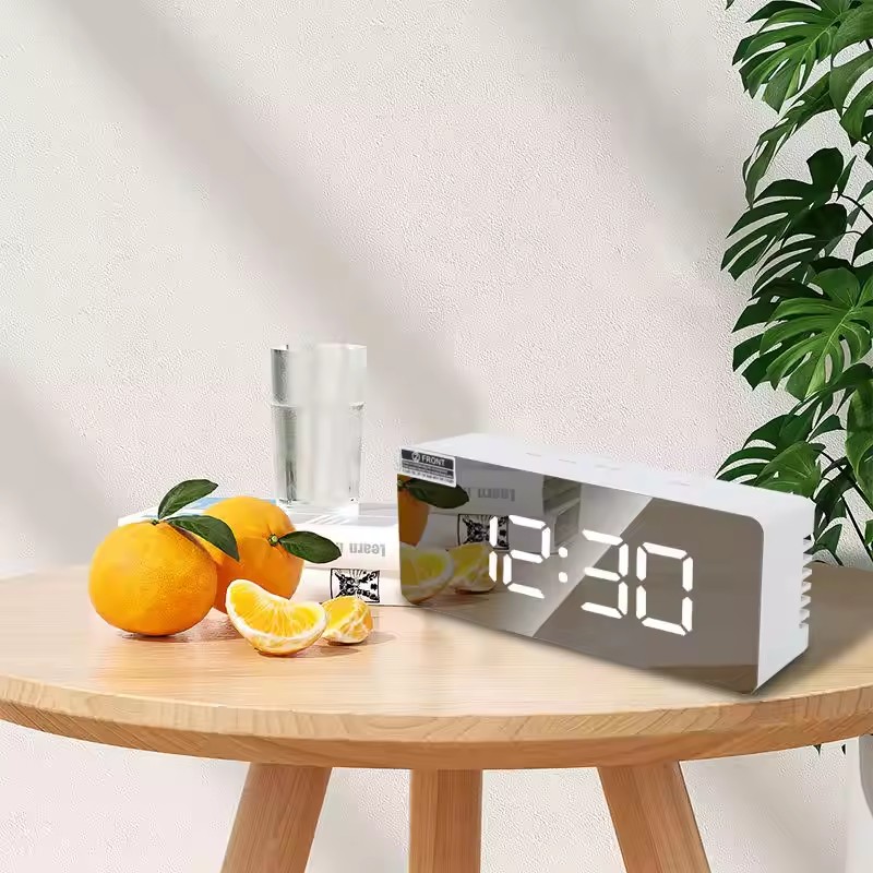 1Pc Weiß Digitale Uhr LED Spie – Lighting Home Decor Wall Clocks Bewertung und Preis