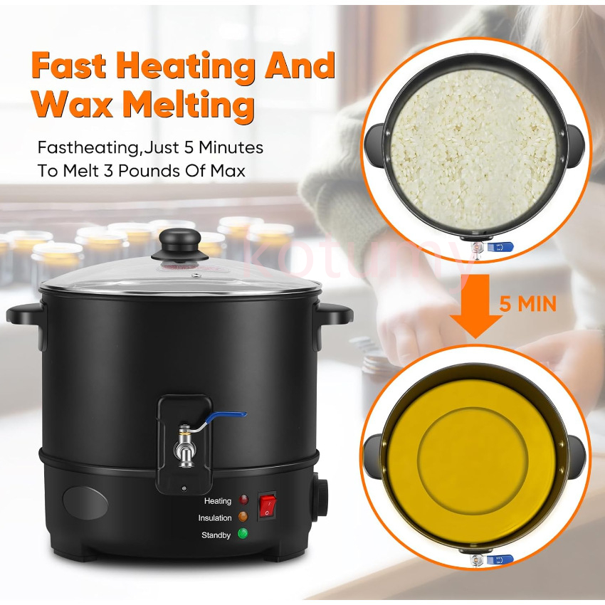 6L Kleine Wachsschmelzer Paraf – Wax Melter Electric Bewertung und Preis