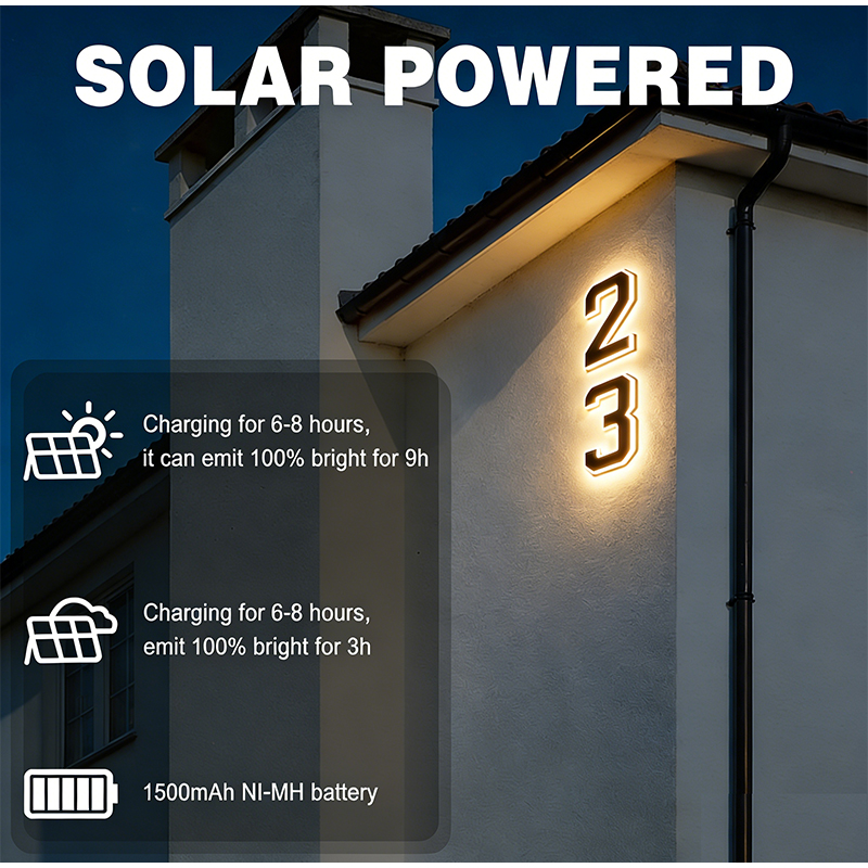 Solarbetriebene Hausnummernleu – Decor Lighting Address Bewertung und Preis
