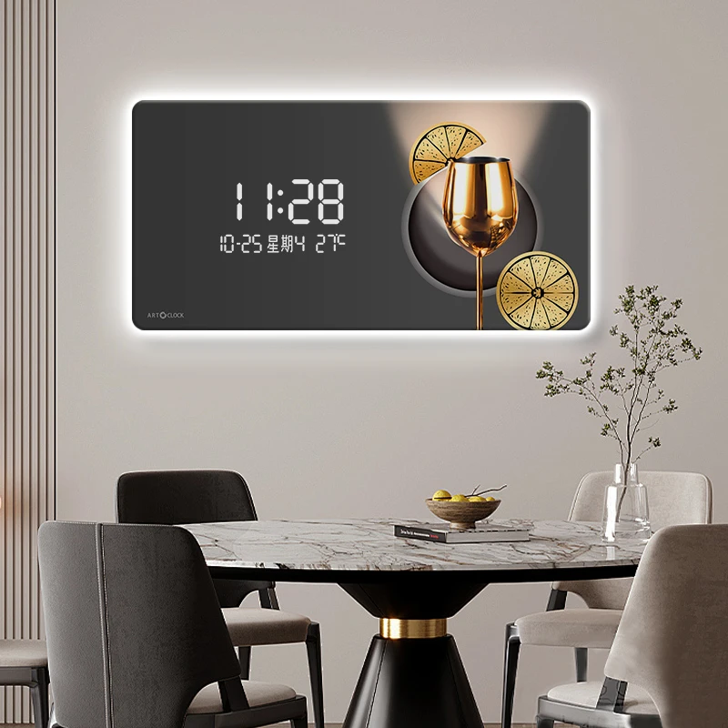 Wohnkultur führte Umgebungs li – Lighting Home Decor Wall Clocks Bewertung und Preis