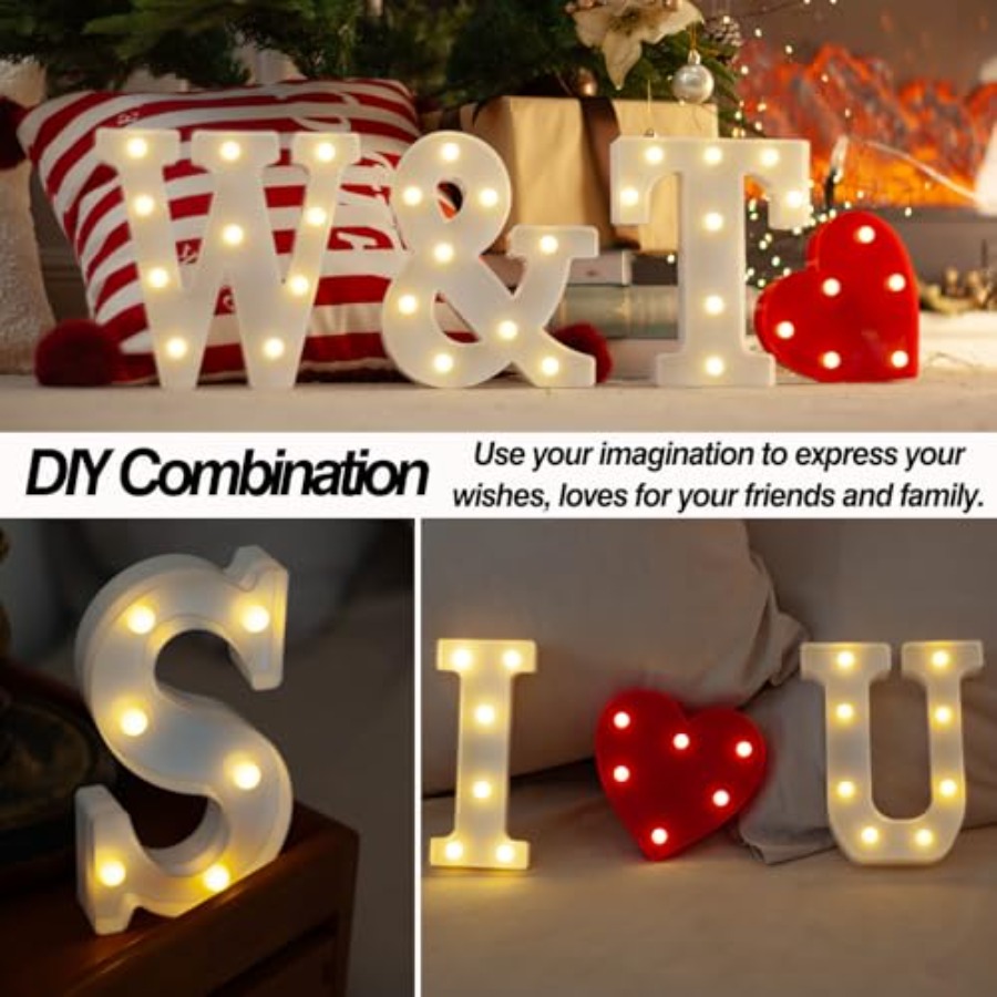 LED-Leuchtbuchstaben, 0-9 Leuc – Light Up Letters Marquee Bewertung und Preis