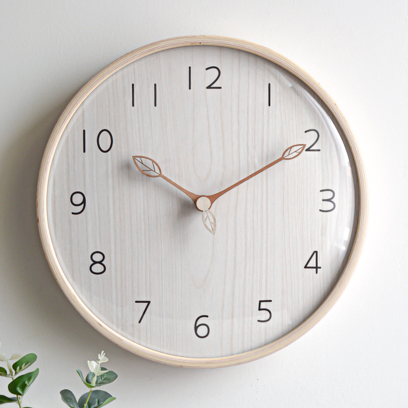 Nordic Stil Licht Holz Wanduhr – Lighting Home Decor Wall Clocks Bewertung und Preis