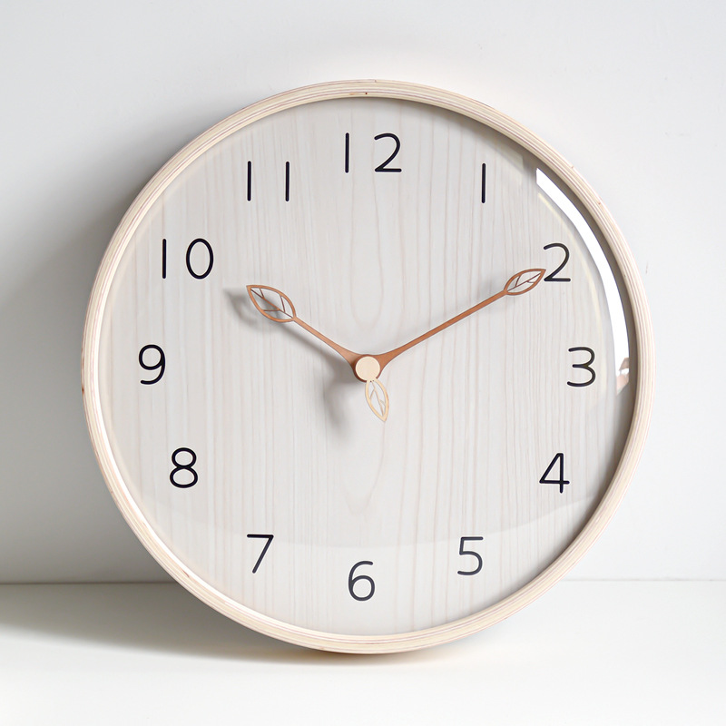 Nordic Stil Licht Holz Wanduhr – Lighting Home Decor Wall Clocks Bewertung und Preis