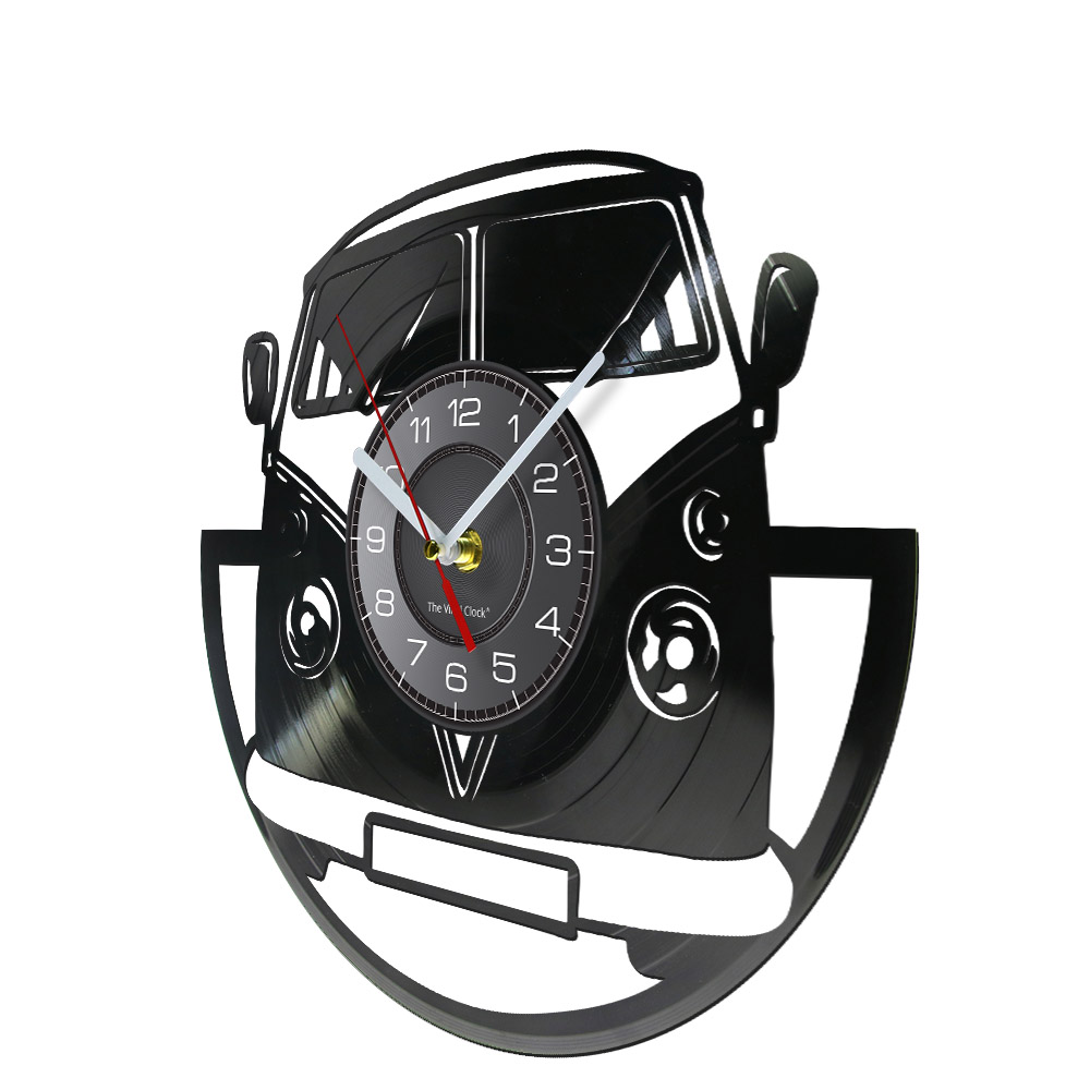 Minibus Vintage Schallplatte W – Lighting Home Decor Wall Clocks Bewertung und Preis